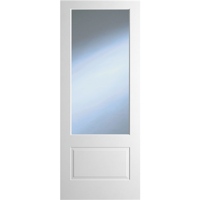 DOVER 1P/1L CLEAR GLAZED WHITE PRM DOOR 80x32x42mm