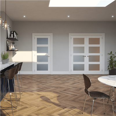 KIRKLAND PRIME SHAKER 4P ETCHGLASS DOOR 80x32