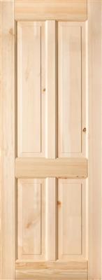 SHELTON PRE-FINISHED RED DEAL 4 PANEL DOOR 80X32