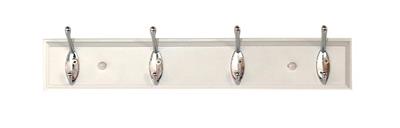 TEMA  COAT HOOK 4 PIN WHITE