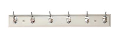 TEMA  COAT HOOK 6 PIN WHITE