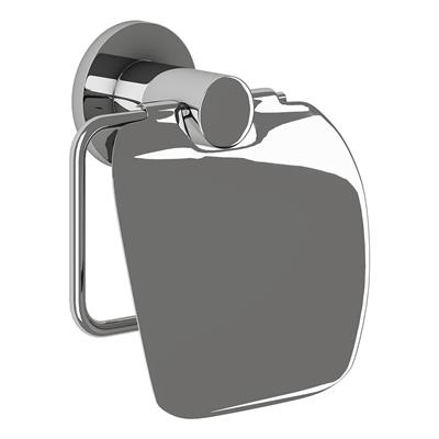 TEMA MALMO CHROME TOILET ROLL HOLDER WITH LID