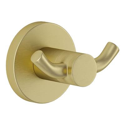 MALMO GOLD ROBE HOOK BRUSHED x 3pcs