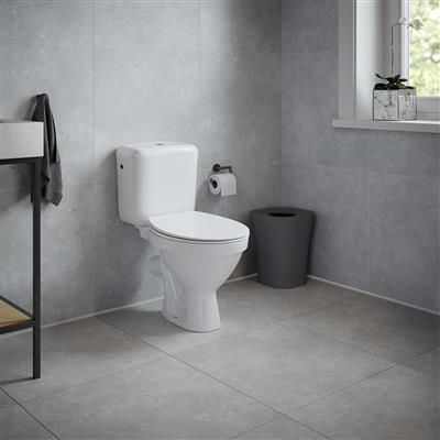 TEMA SLIMLINE DELUXE SOFT CLOSE TOILET SEAT WHITE