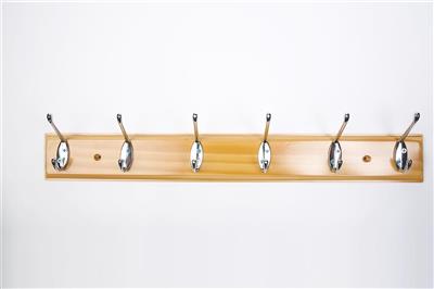 TEMA COAT HOOK 6 PIN ANTIQUE PINE