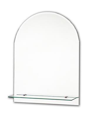 TEMA BEVELLED MIRROR ARCHED 60X40CM WITH 1 SHELF