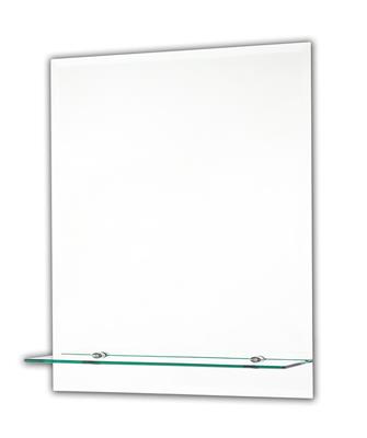 TEMA ENSUITE BEVELLED MIRROR 50X40 RECT WITH SHELF