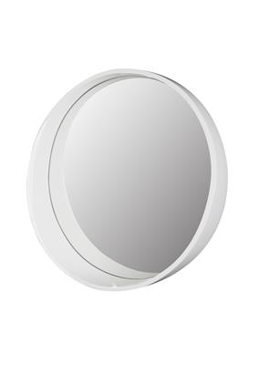 TEMA TUSCANY 60cm WHITE ROUND FRAMED SHELF MIRROR