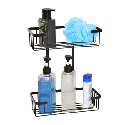 TEMA WIRE 2 TIER SHOWER BASKET BLACK