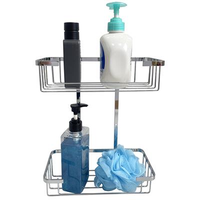 TEMA WIRE 2 TIER SHOWER BASKET CHROME