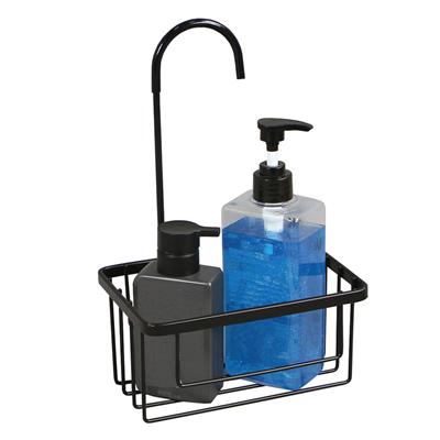 TEMA WIRE SINGLE HOOK OVER SHOWER CADDY BLACK