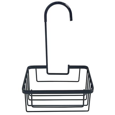 TEMA WIRE SINGLE HOOK OVER SHOWER CADDY BLACK