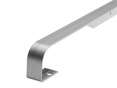 WORKTOP SILVER 38MM  BUTT JOINT  6MM PROFILE