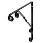 B ORG ORNAMENTAL BRACKET 25x25cm BLACK X 10 pcs