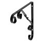 B ORG ORNAMENTAL BRACKET 20x20cm BLACK X 10 pcs