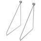 D LINE BRKTS THIN S/2 S/STEEL 5MM 24X26,5CM X 3PRS