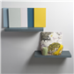 DURALINE FLOAT SHELF  60X23.5CM SAND LAQ x 3pcs
