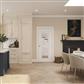CHARLESTON 1P CLEAR GLASS WHITE PRIMED DOOR 80x32