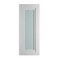 CHARLESTON 1P OPAQUE GLASS WHITE PRIMED DOOR 80x32
