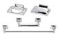 TEMA ROMA CHROME 4 PCE BATHROOM ACCESSORY SET