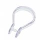 EUROSHOWERS CLIP-ON CURTAIN RINGS CLEAR (12 PCS)