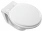 EUROSHOWERS MOULDED WHITE TOILET SEAT