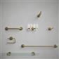 HACEKA KOSMOS TOWELRAIL SINGLE 61CM BRUSHED GOLD