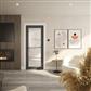 NOLITA GREY CLEAR GLASS PRE-FINISHED DOOR 80x32