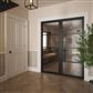 PORTLAND 4 LITE CLEAR GLASS BLACK PRM DOOR 80x32