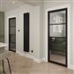 PORTLAND 4 LITE CLEAR GLASS BLACK PRM DOOR 80x32