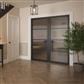 PORTLAND 4 LITE REEDED GLZ BLACK PRIMED DOOR 78x28