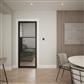 SEATTLE 3 LITE CLEAR GLASS BLACK PRIMED DOOR 80x32