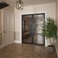 SEATTLE 3 LITE CLEAR GLASS BLACK PRIMED DOOR 80x32