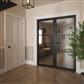 SEATTLE 3 LITE CLEAR GLASS BLACK PRIMED DOOR 80x32
