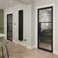SEATTLE 3 LITE CLEAR GLASS BLACK PRIMED DOOR 80x32