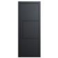 SEATTLE 3 PANEL BLACK PRIMED DOOR 80x32