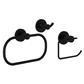 MALMO BLACK 3 PIECE SET (ROLL, RING & HOOK) x 3pcs