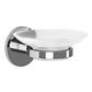 TEMA MALMO CHROME SOAP DISH & GLASS DISH