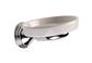 TEMA ARNO SOAP DISH CHROME WITH CERAMIC DISH