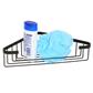 TEMA WIRE SINGLE CORNER SHOWER BASKET BLACK 
