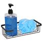 TEMA WIRE SINGLE SHOWER BASKET BLACK