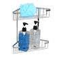 TEMA WIRE 2 TIER CORNER SHOWER BASKET CHROME 