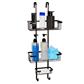 TEMA WIRE 3 TIER HOOK OVER SHOWER BASKET BLACK